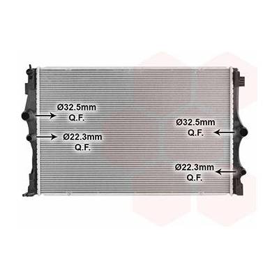 Chladič, chlazení motoru VAN WEZEL 30012717