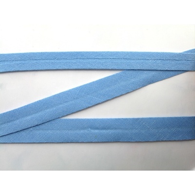 Bavlněný šikmý prúžok - šírka 2 cm modrá3