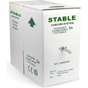 STABLE FTP категория 5Е, STABLE (кашон 305m) (0133020003-кашон)