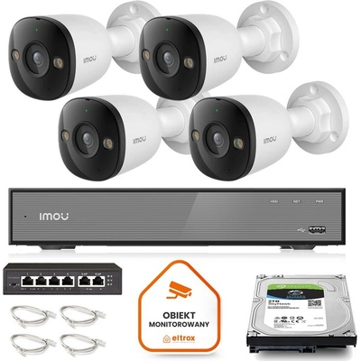 Imou monitorovacia súprava 4x PS3E 8Q0 8MP POE