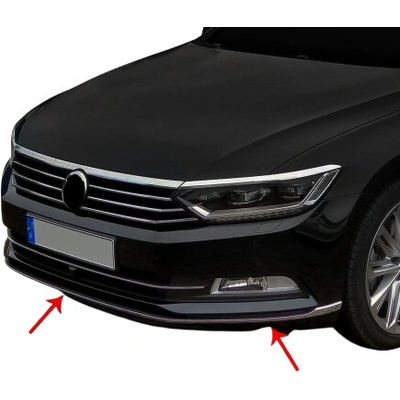 Nerez spodné lip s podlepením Omtec VW Passat 2015-2019 čierny