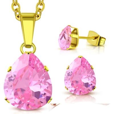 Talitha Комплект дамски бижута " Розова капка"