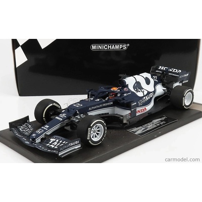 Minichamps Alpha tauri F1 At02 Honda Ra620h Team Alpha Tauri N 22 Bahrain Gp 2021 Yuki Tsunoda Bílá Modrá 1:18