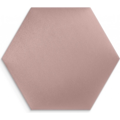 Čalouněný nástěnný panel HEXAGON 30x26 cm růžová MyBestHome