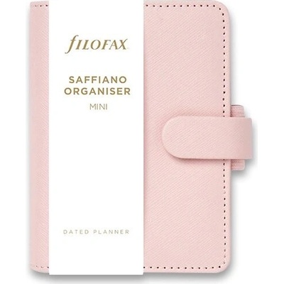 Filofax Mini Saffiano A8 týdenní 2024 růžový