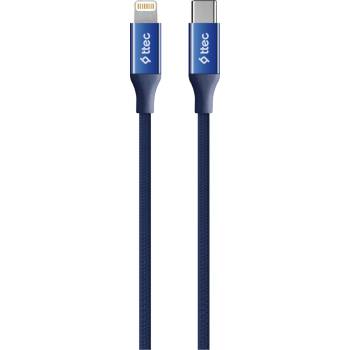 Image 1 of Ttec Кабел ttec AlumiCable Type-c - Lightning Fast Charging Cable 150cm - Син