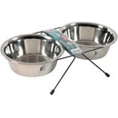 Miska nerez stojan+2 misky pes STEEL 1,3 l Zolux
