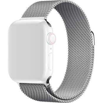 Rimeno Метална верижка тип Миланезе за Apple Watch 38/40/41 мм, сребриста (RSG-01-00A-8S)