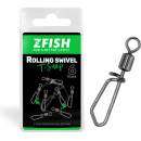 Zfish Obratlík Rolling Swivel with T-Snap Veľkosť 16 10ks 10kg