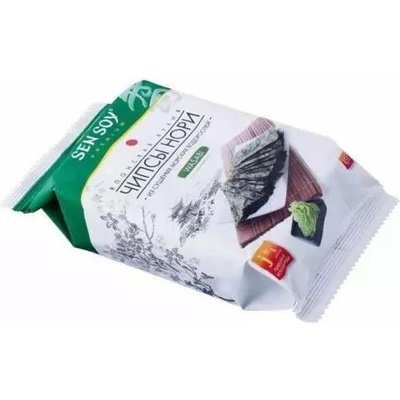 SEN SOY chipsy mořské řasy s příchutí wasabi 4,5 g