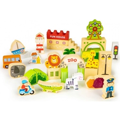 Eco Toys kostky ZOO 120 ks