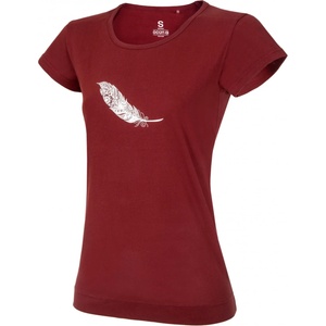 Ocun Дамска тениска Ocun Women's Classic T Organic Feather T-shirt - Wine Syrah - размер XS (116-9148-0111)