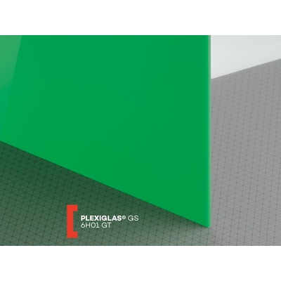 Röhm Plexiglas GS 3 mm 6H01 propustnost 7% 1520 x 2030 mm zelené 1 ks