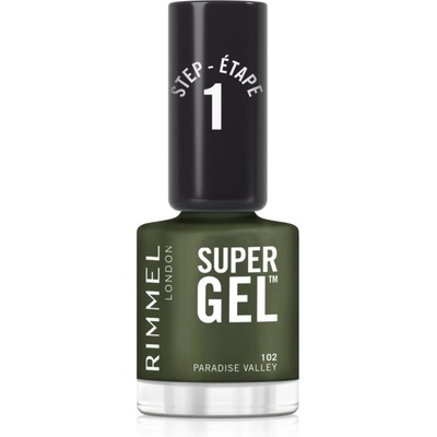 Rimmel London Super Gel STEP1 gelový lak na nehty 12 ml 102 Paradise Valley
