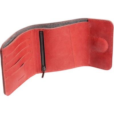 Fixed kožená Classic Wallet for AirTag z pravé hovězí kůže červená