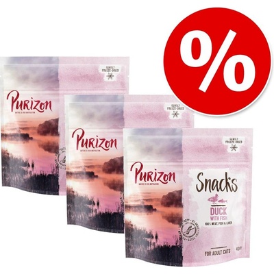 Purizon Snack Mix bez obilovin 3 x 40 g