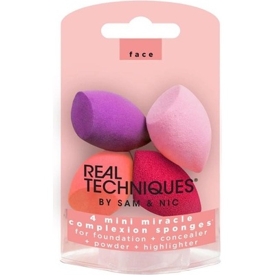 Real Techniques Original Collection Finish houbička na make-up mini 4 ks – Zbozi.Blesk.cz