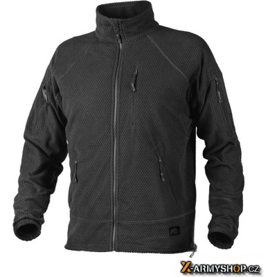 Mikina Helikon-Tex Alpha fleece Tactical černá – Zboží Mobilmania