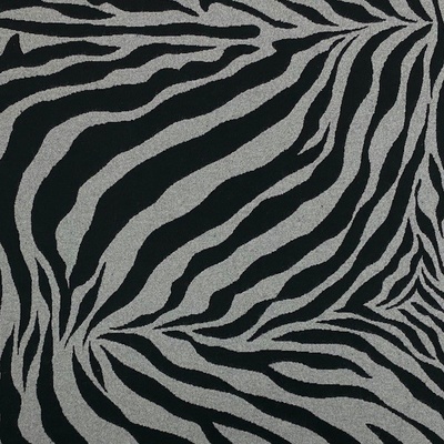 Dekoračná látka šedo-čierna zebra, š.275