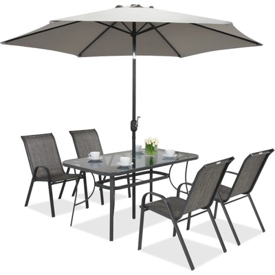 Garden Point Градински чадър Perugia ∅3m Garden Point сив (GAP313)