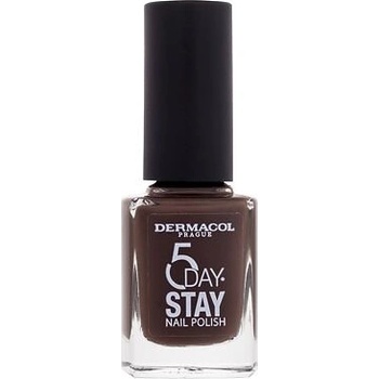 Dermacol lak na nechty 5 Day Stay 57 Chocolate 11 ml
