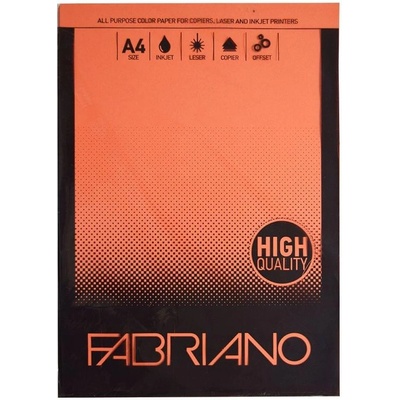 Fabriano Копирен картон, A4, 160 g/m2, портокал, 50 листа (1535160009)
