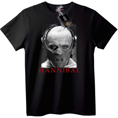 NOONEBRAND Тениска Ханибал Филм - 2XL, White