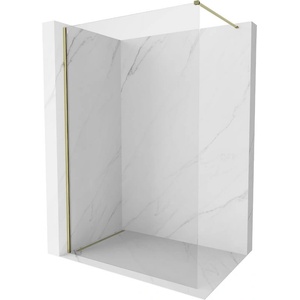 Mexen Kioto-X душ-кран стена Walk-in 140 x 200 см, прозрачен 10 мм, златист - 800-140-101-50-00-X (800-140-101-50-00-X)