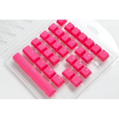 Капачки за механична клавиатура Ducky Pink 31-Keycap Set Rubber Backlit Double-Shot US Layout (DUCKY-ACC-31-USRDPNNO2)
