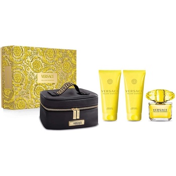 Versace Yellow Diamond EDT 90 мл + Лосион за Тяло 100 мл + Душ Гел 100 мл + Несесер - Подаръчен Комплект за Жени