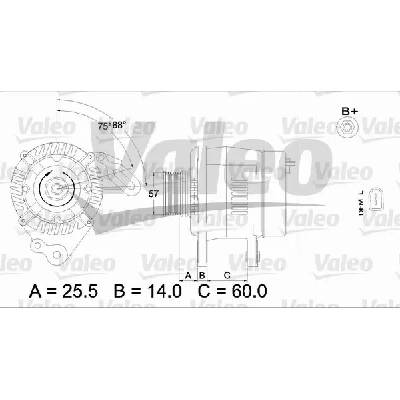 VALEO Alternátor VA 437402