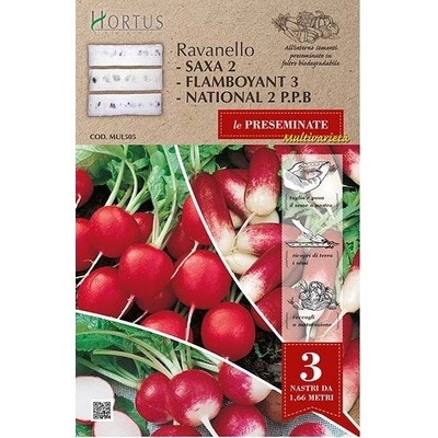 Hortus Семена на Лента Репички Микс (три вида) Ravanello Multivarieta