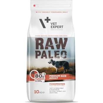 Raw Paleo Adult Dog Medium Turkey suché krůtí pro dospělé psy střední i 10 kg