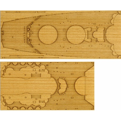 Tamiya Yamato Wooden-Deck Sheet 1:350