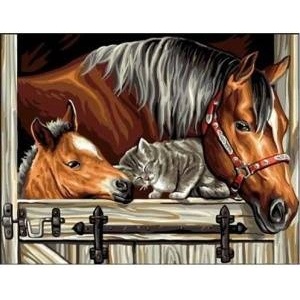 NORIMPEX Diamond Mosaic Horses 6787