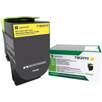 Lexmark КАСЕТА ЗА LEXMARK CX/CS 317/417/517 Series - Yellow - Return program cartridge - PN 71B20Y0 (101LEX CS317YR)