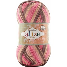 Alize příze Bella Batik 7829 béžová, růžová, hnědá