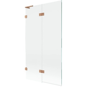 Mexen Lunar L двукрила параванна стена за вана, 100 x 150 см, прозрачна, матирано (897L-100-100-65-00-L)