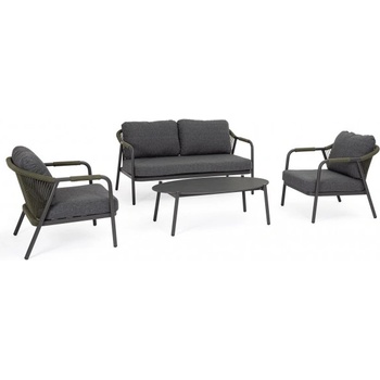 Bizzotto Miravet диван ja60/зелен - комплект 4 с възглавници (0666134)