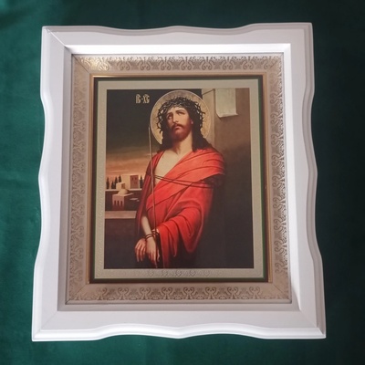 Ikona Ježiša s Tŕňovou Korunou Farba: Biela, Veľkosť: 245x275mm