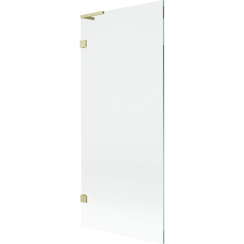 Mexen Lunar L параван за вана с 1 крило 80 x 150 см, прозрачен, златист четкан - 897L-080-000-55-00 (897L-080-000-55-00)