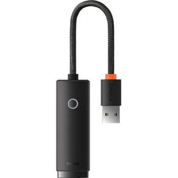 Baseus Lite Series USB-A to RJ45 Ethernet Adapter 1000Mbps (WKQX000101) - адаптер USB-A към Ethernet за компютри с USB-A порт (черен)