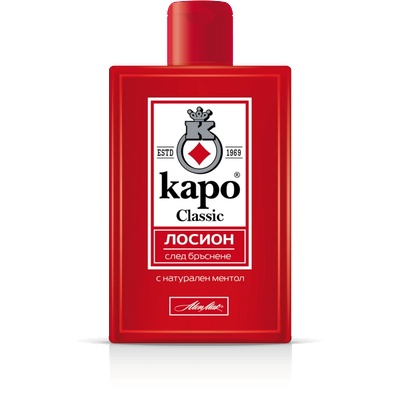Каро Лосион за след бръснене с натурален ментол за мъже Kapo, 150 мл (161010)