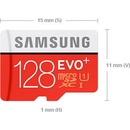 Pamäťové karty Samsung microSDXC 128GB UHS-I U3 + adapter MB-MC128GA/EU
