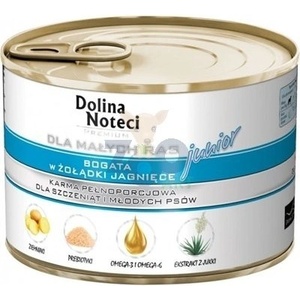 Dolina Noteci PREMIUM за кучета от малки породи JUNIOR, богато на агнешки стомаси 12x185 г