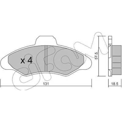 CIFAM brzdové destičky Ford 822-071-0