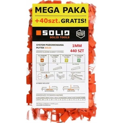 Solid 101006 Spony SOLID leveling 1mm-400+40ks