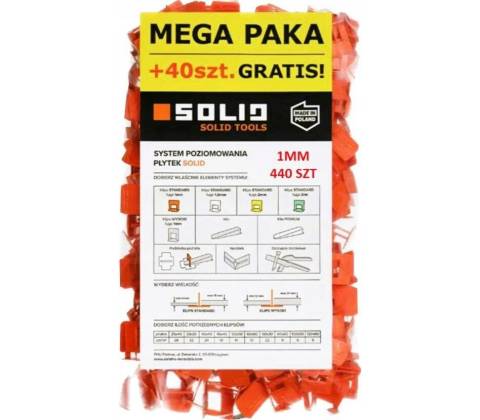 Solid 101006 Spony SOLID leveling 1mm-400+40ks