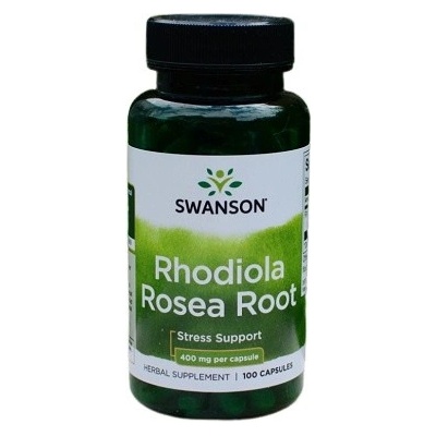 Swanson Rozchodnice Růžová Rhodiola Rosea 400 mg 100 kapsúl