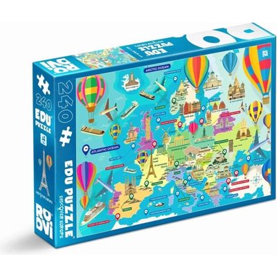 ROOVI - Puzzle Discover Europe - 240 piese